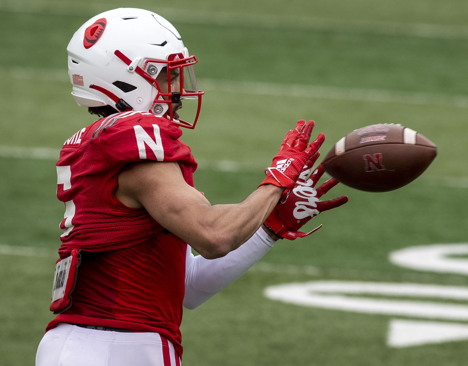Nebraska football practice, 4.17